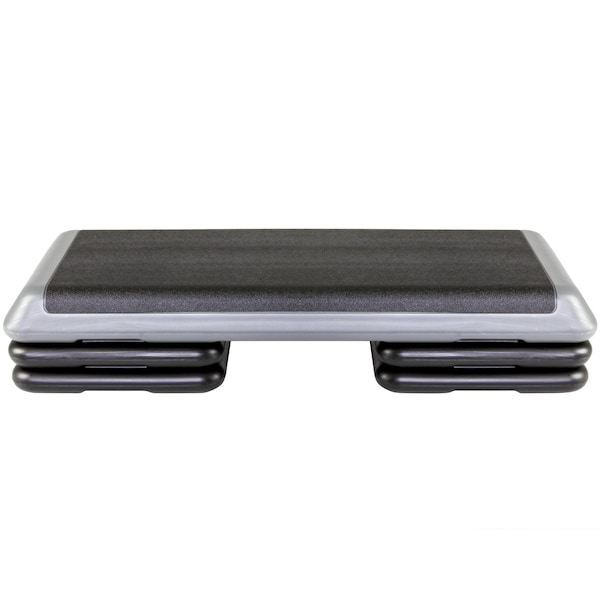Health Club Size Platform With Four 4 Original Risers - Grey